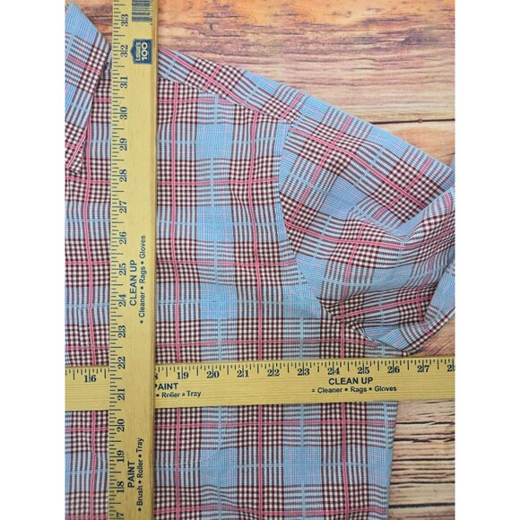 Peter Millar Crown Mens Plaid Long Sleeve Dress Shirt XL - Picture 6 of 6